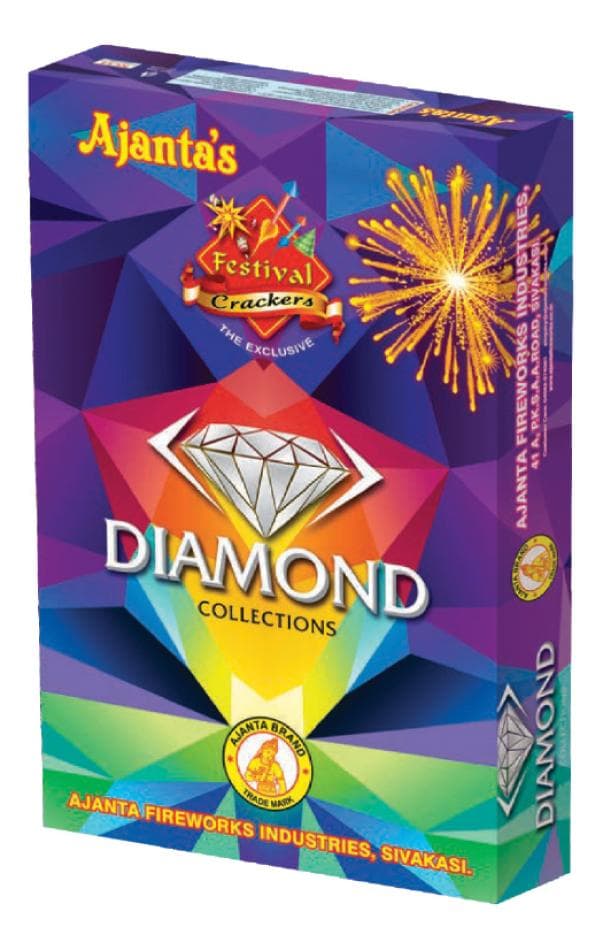 Diamond Gift Box – 40 Assorted Fireworks | Ajanta Fireworks | Umayal Crackers thumbnail