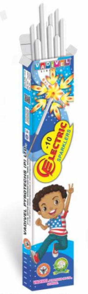 10 Cm Electric Sparklers – 50 Pcs Box | Vadivel Fireworks | Umayal Crackers thumbnail