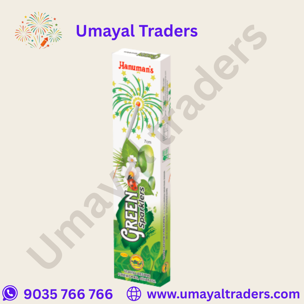 Hanuman 7cm green sparklers thumbnail