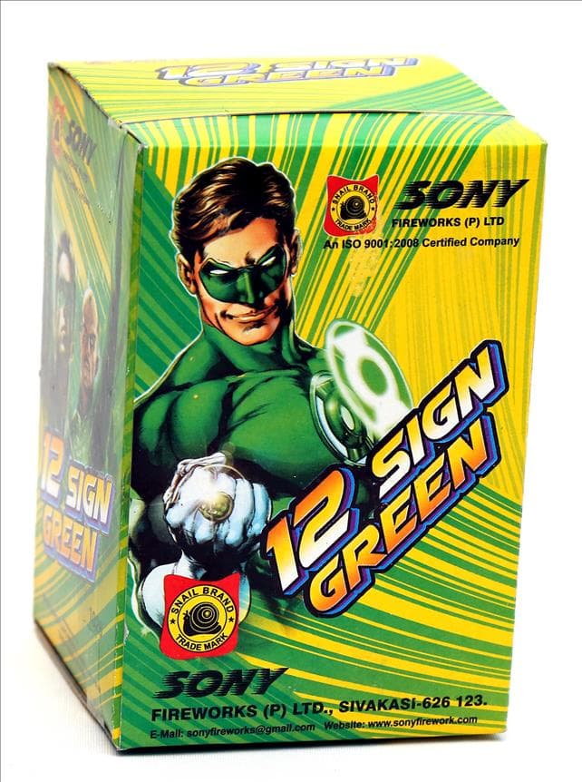 12 Sign Green – Vibrant 12 Shot Repeating Shooter | Sony Fireworks | Umayal Crackers thumbnail
