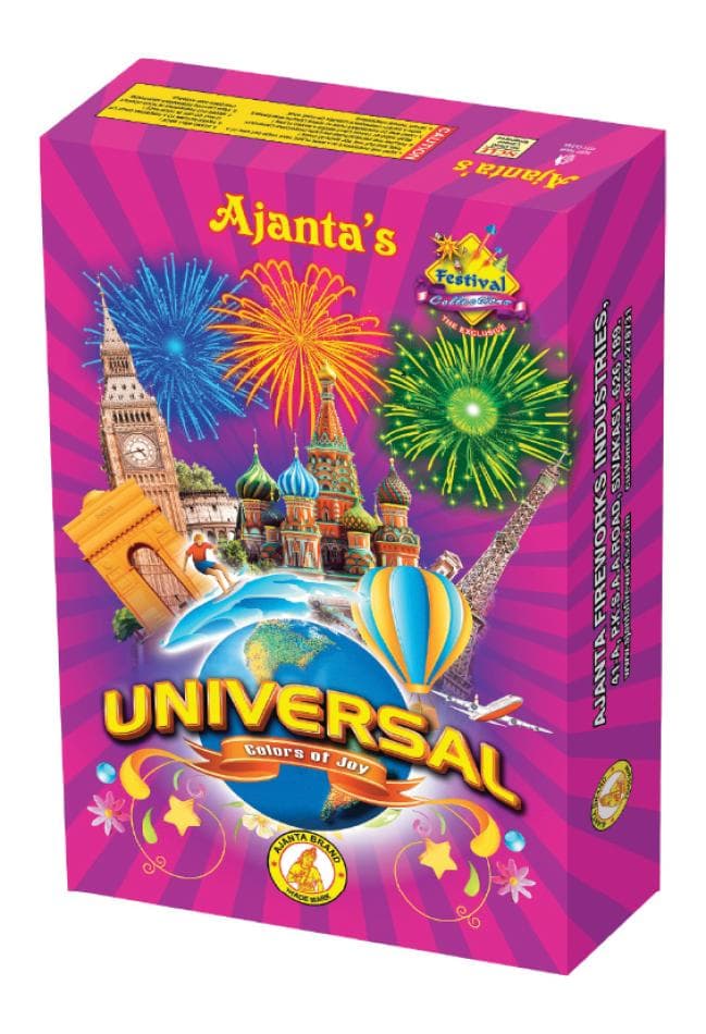 Universal Gift Box – 50 Assorted Fireworks | Ajanta Fireworks | Umayal Crackers thumbnail