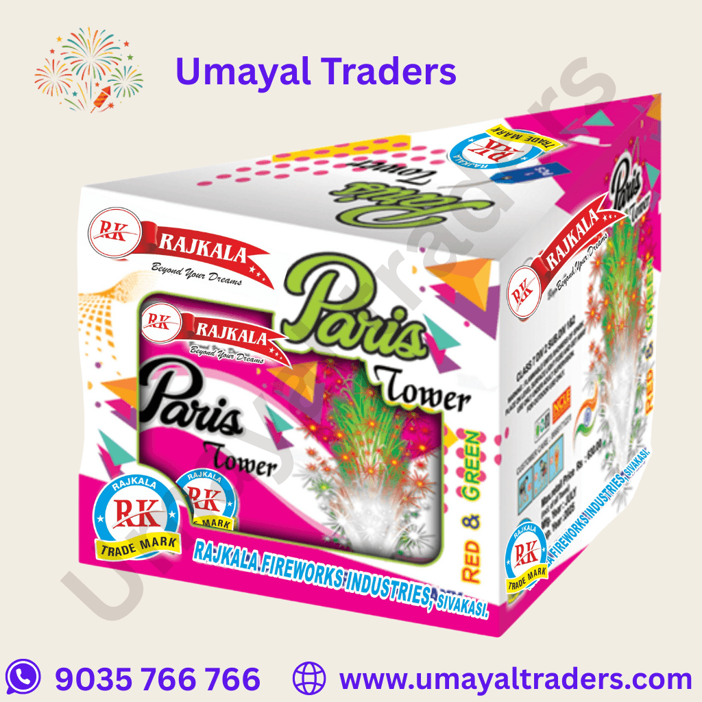 Raj kala Paris Tower Red And Green