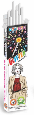7 Cm Glittering Sparklers – Vadivel Fireworks | 100 Pcs/Box | Umayal Crackers thumbnail