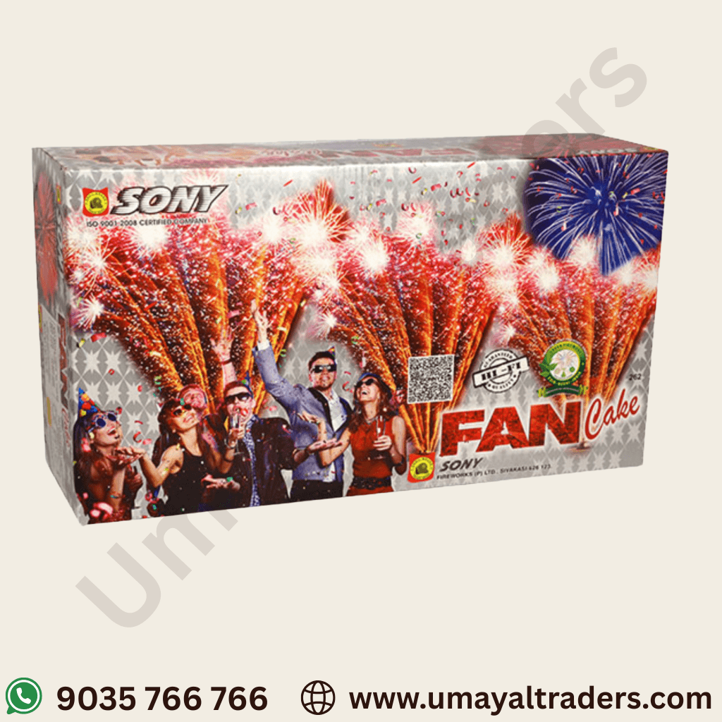 Fan Cake 100 Shots Skyshot Sonny Fireworks thumbnail