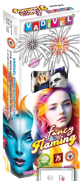 Fancy Flaming – 4" Premium Aerial Shells (2 Pcs/Box) | Vadivel Fireworks | Umayal Crackers thumbnail