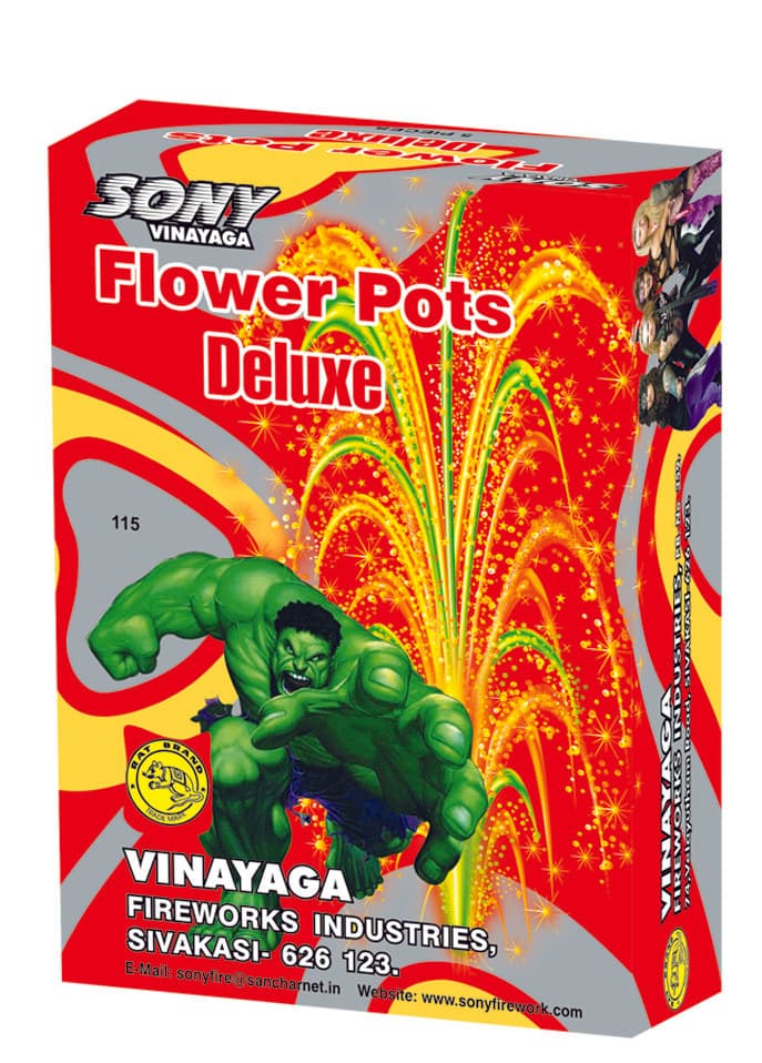 Flowerpots Deluxe (1 Box) – Grand Brilliance In Every Spark | Sony Fireworks | Umayal Crackers thumbnail