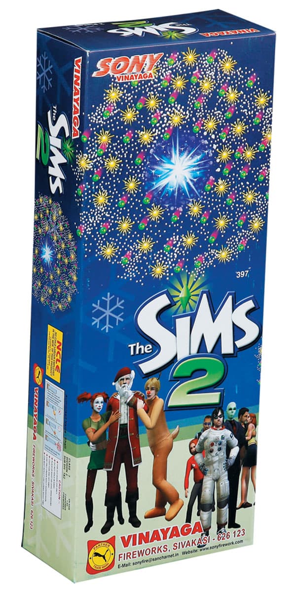 Sims 2 (2 Piece) – Hi-Fashion Fancy Fireworks | Sony Fireworks | Umayal Crackers thumbnail
