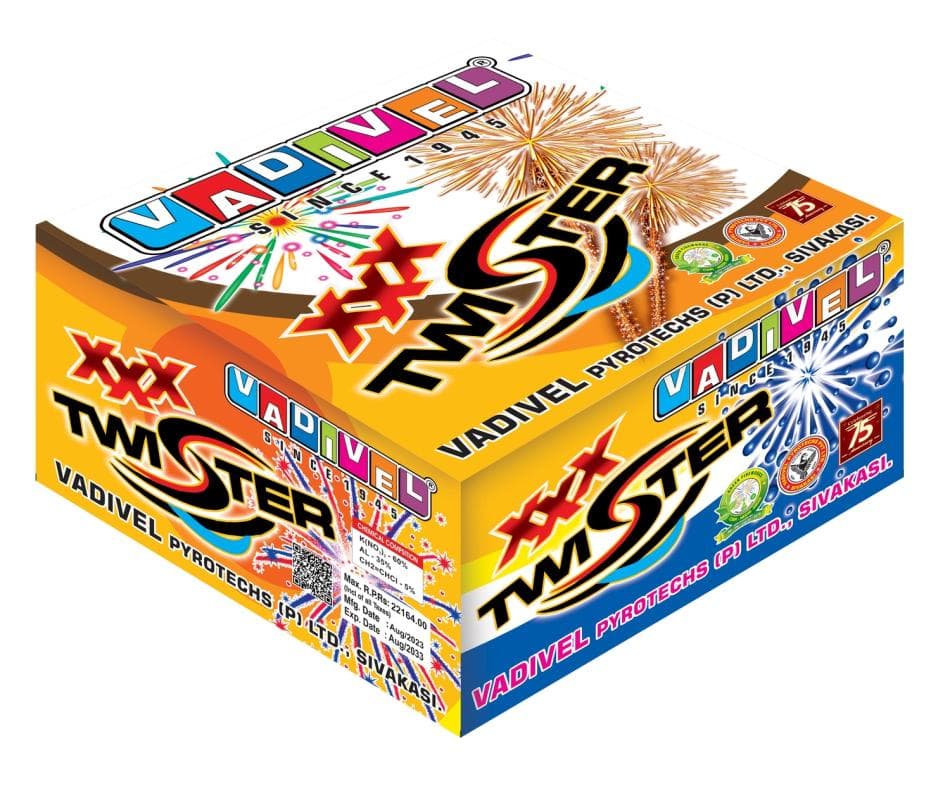 Xxx Twister – Multi Aerial Shots (17mm) | Vadivel Fireworks | Umayal Crackers