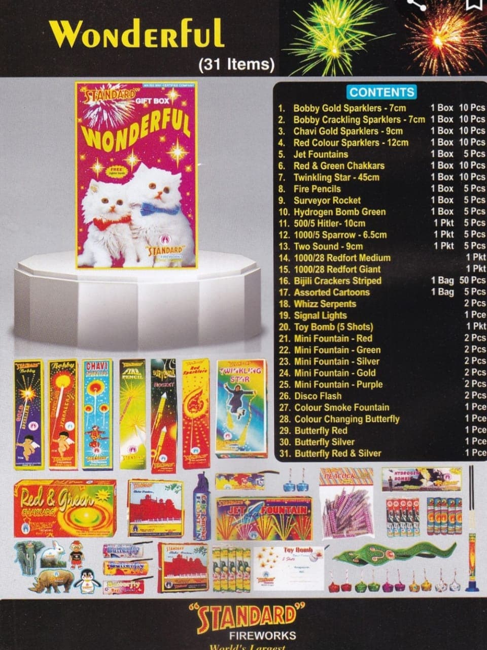 Wonderful Gift Box – 31 Assorted Crackers | Standard Fireworks thumbnail