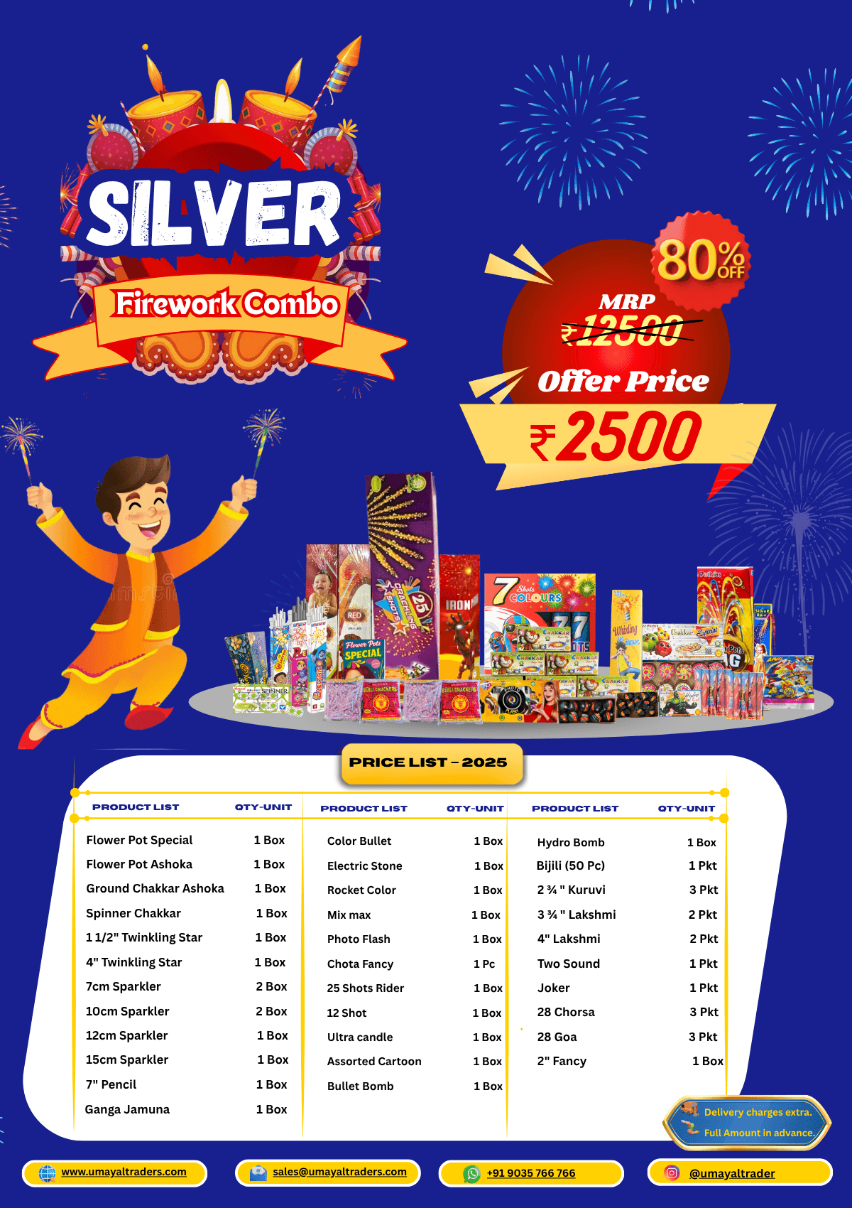 Silver Fireworks Combo