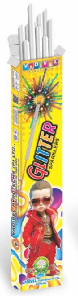 10 Cm Glittering Sparklers – 50 Pcs Box | Vadivel Fireworks | Umayal Crackers