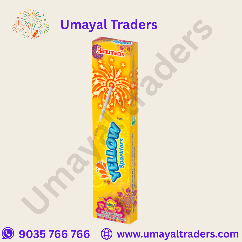 Hanuman 7cm yellow sparklers