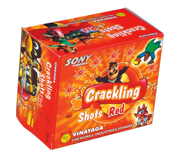 Crackling Shot Red (5 Piece) – Mini Aerial Marvels | Sony Fireworks | Umayal Crackers