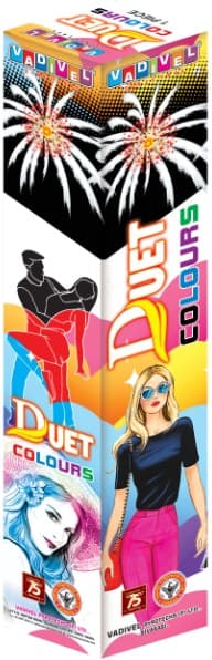 Duet Colours – Aerial Shells 4" (Single Piece) | Vadivel Fireworks | Umayal Crackers