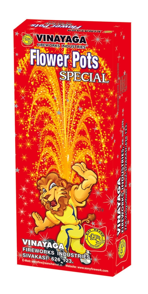 Flowerpots Special (1 Box) – Elegant Sparkle With Every Light | Sony Fireworks | Umayal Crackers