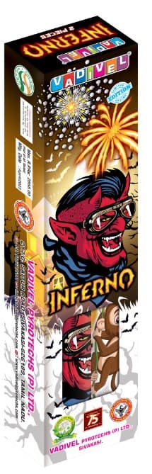 Inferno – Premium Aerial Shells (2 Pcs/Box) | Vadivel Fireworks | Umayal Crackers