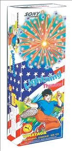 Lightning Thunder (2 Piece) – Electrifying Fancy Aerials | Sony Fireworks | Umayal Crackers