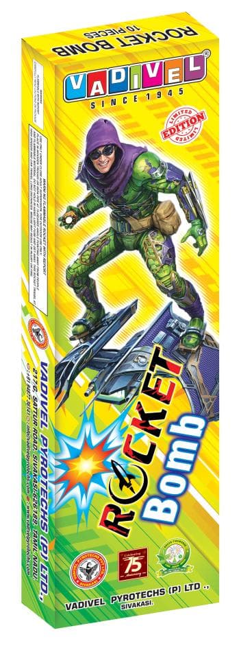 Rocket Bomb (10 Pcs/Box) | Sky-Shattering Aerial Thunder From Umayal Crackers