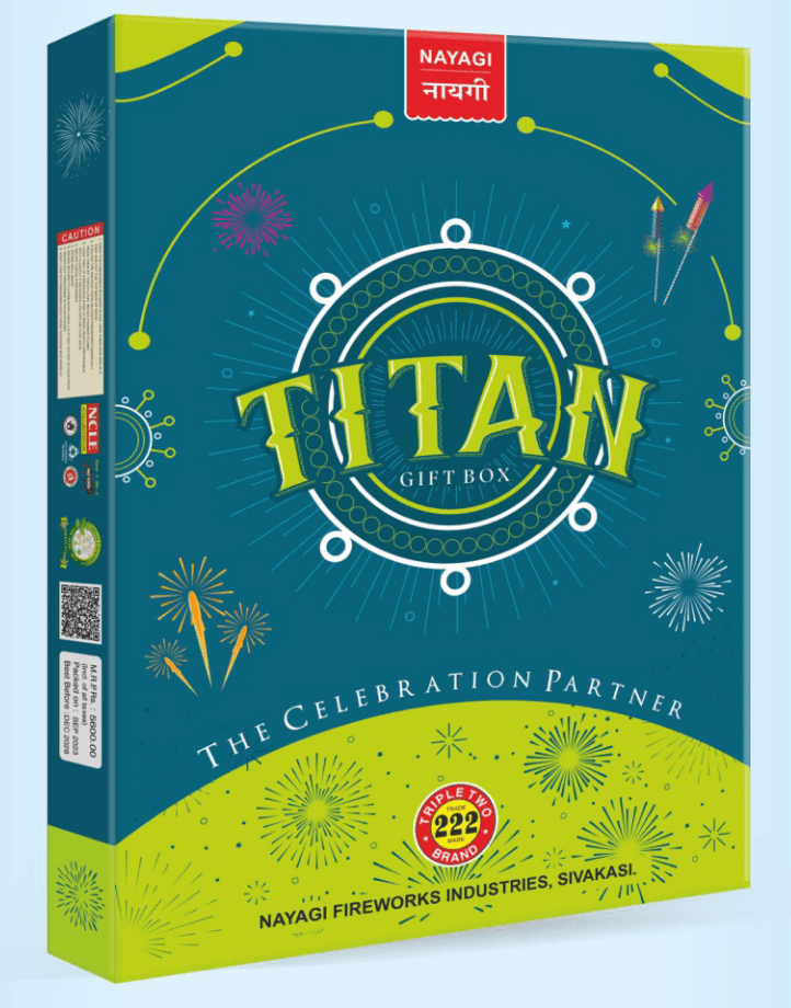 Titan Giftbox – 30 Premium Fireworks By Nayagi | Curated By Umayal Crackers