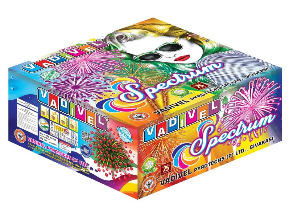 Spectrum 60 – 20mm Multi Aerial Shots | Vadivel Fireworks | Umayal Crackers